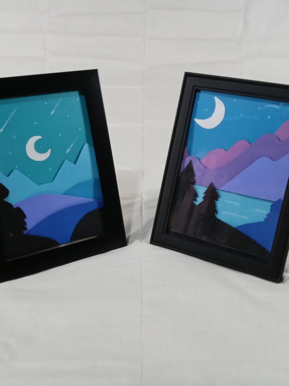 NEW 3D Wall Art Original Handmade Boho Style Framed Landscapes Artwork *Bundle*